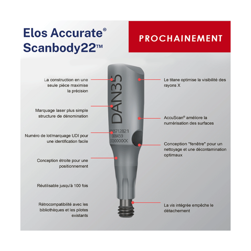 CORPO ELOS SCAN 22 ABUTMENT A BARRA CAMLOG Ø3,3/4,3